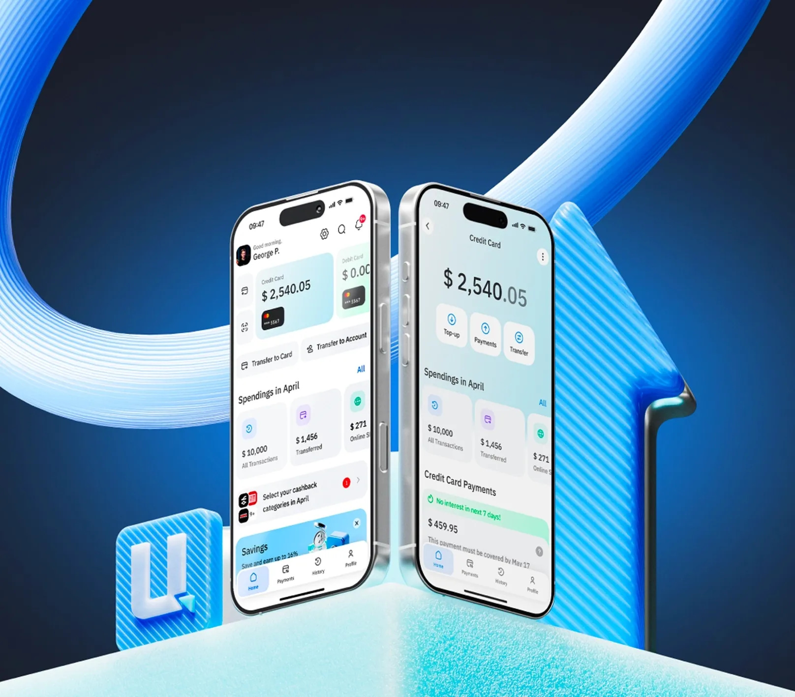 UnitBank - design concept for the bank’s application